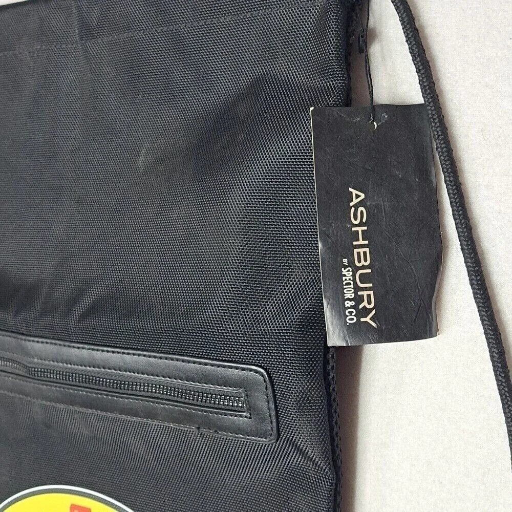 Ashbury Pennzoil Cinch Pack Drawstring Backpack Gym VTG w/ Tags Racing Black